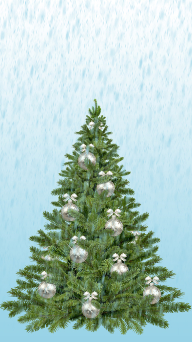 Fondos de pantalla celular de árboles de Navidad y decoraciones