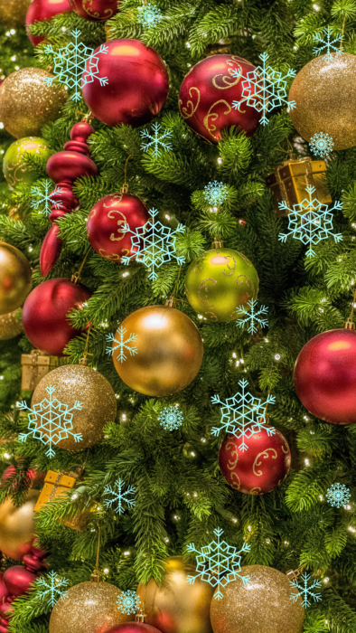 Albero di Natale e decorazioni Sfondi cellulare