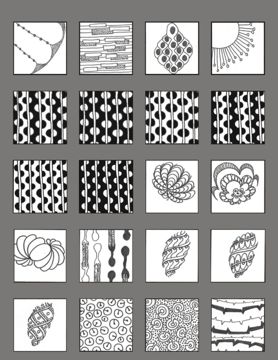Muster Zeichnungen zum Skizzieren