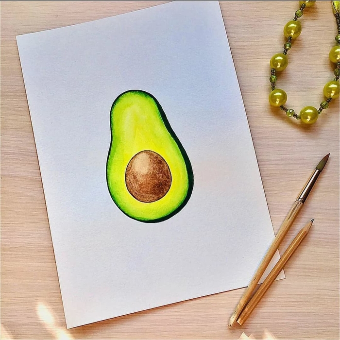 Avocado Drawings And Pictures For Sketching