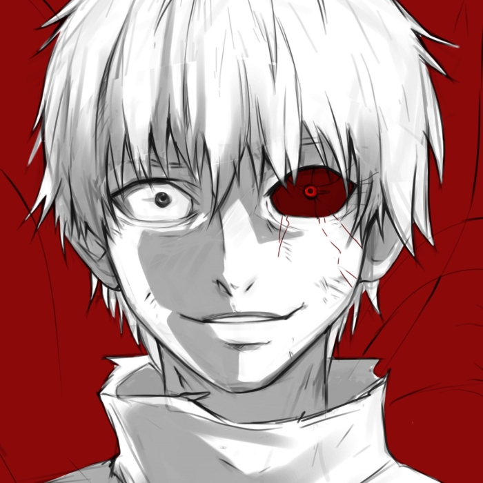 Ken kaneki de perfil