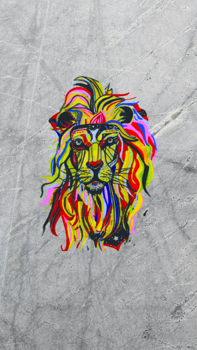 ライオンの携帯電話の壁紙