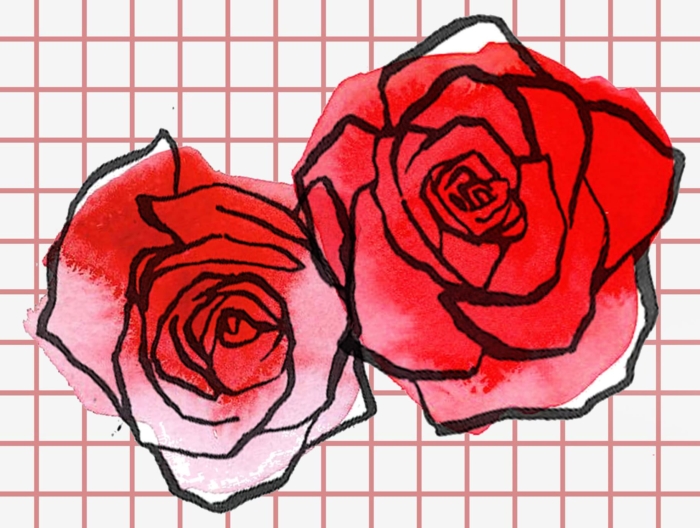 Розы рисунки и картинки для срисовки