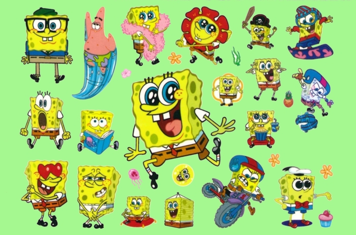Rysunki i zdjęcia SpongeBoba do szkicowania