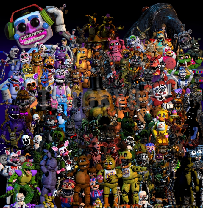 FNAF 4 Nightmare Animatronics:  Fnaf dibujos, Imagenes de fnaf