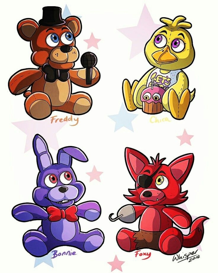 FNaF desenhos, arte de fãs, fotos de perfil e muito mais