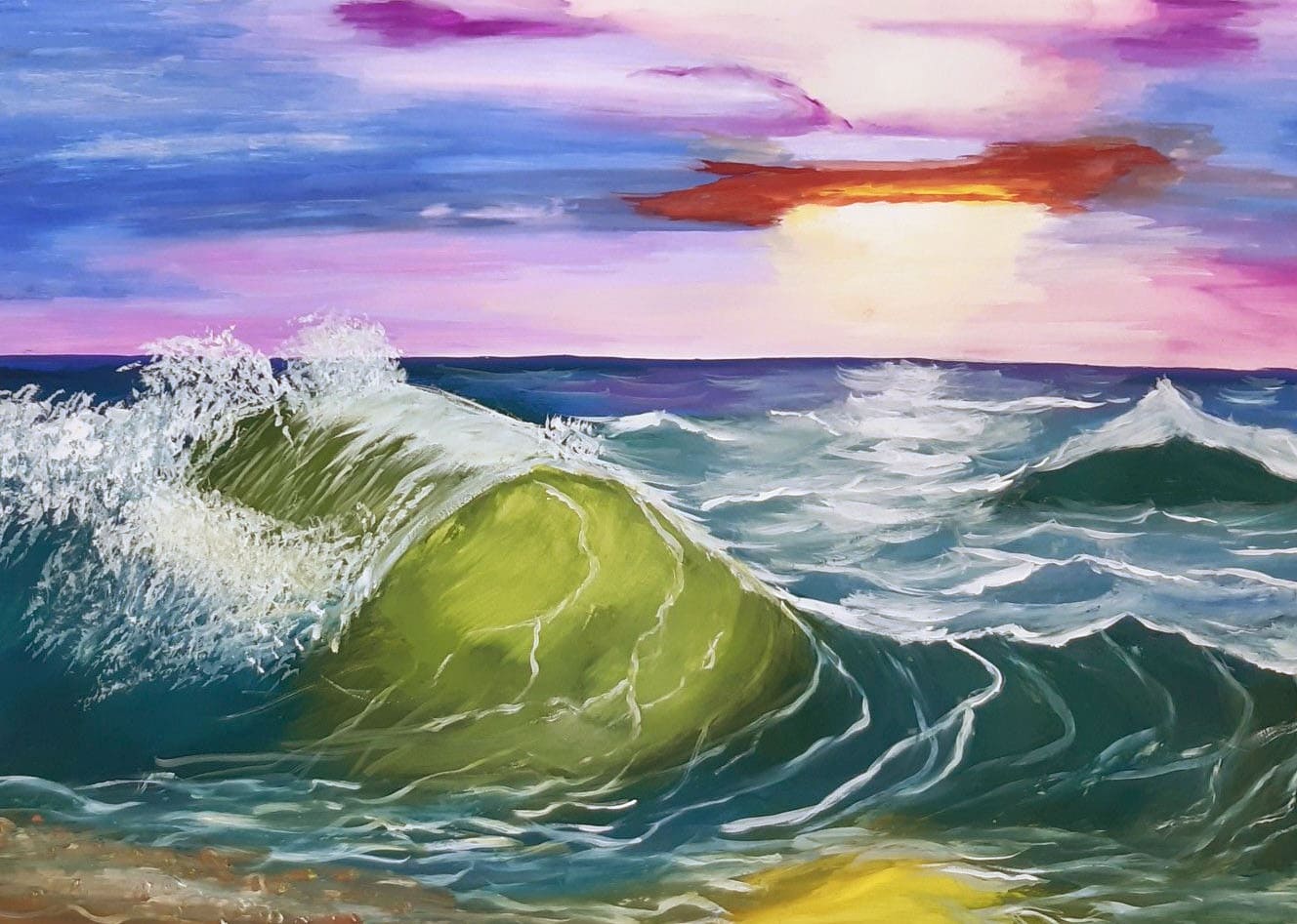 Нарисовать море