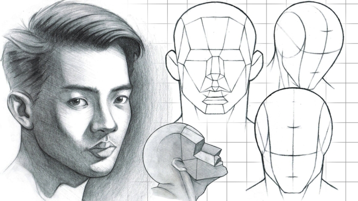 Drawings of Human Faces For Sketching