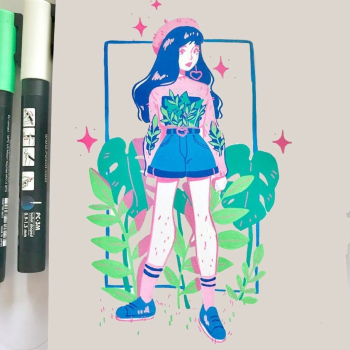 Drawings With Markers For Sketching