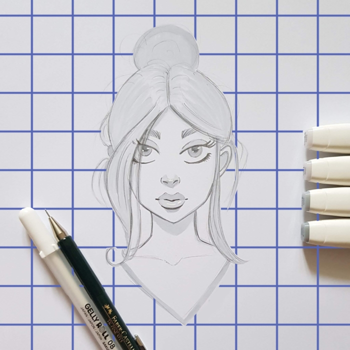 Dibujos con rotuladores para esbozar