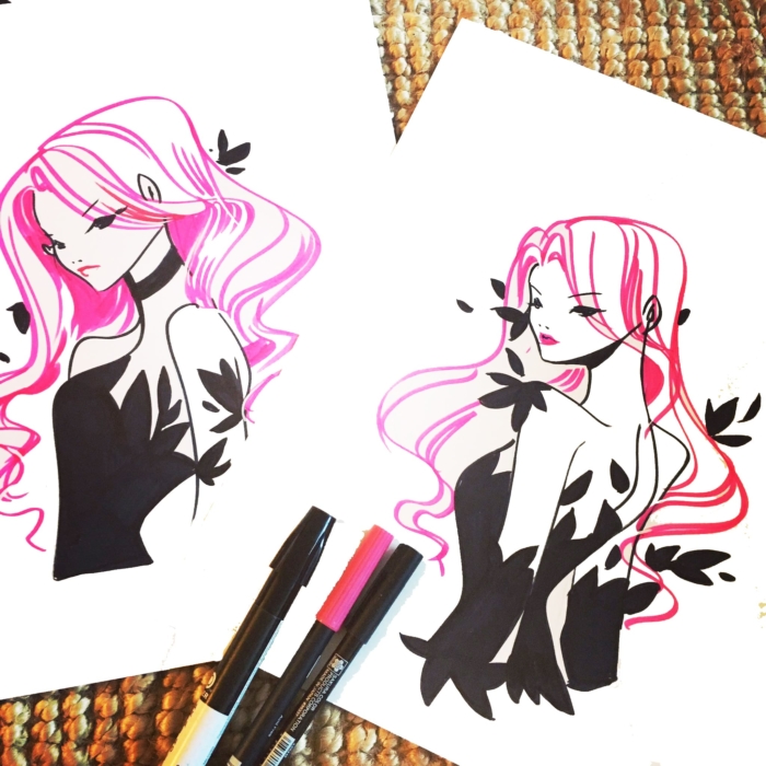 Drawings With Markers For Sketching