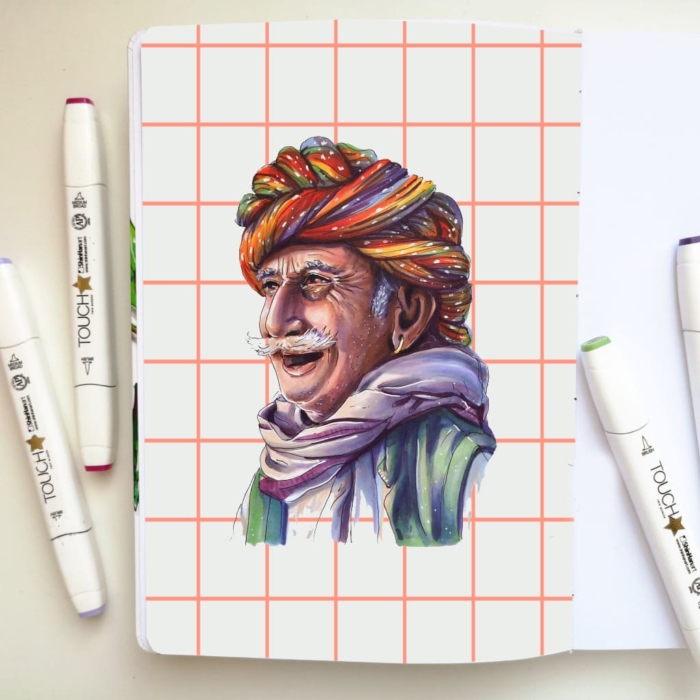 Dibujos con rotuladores para esbozar