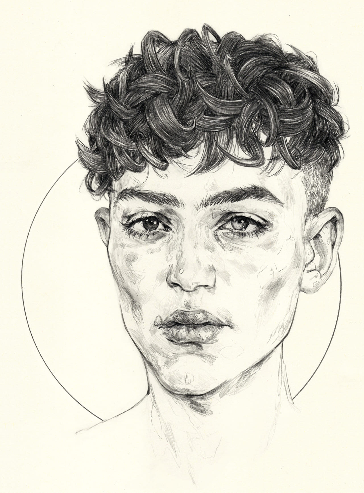 Портрет парня карандашом
