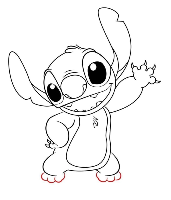 Desenhos e imagens Stitch para esboçar