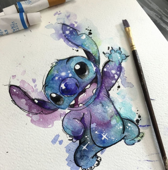 Desenhos e imagens Stitch para esboçar