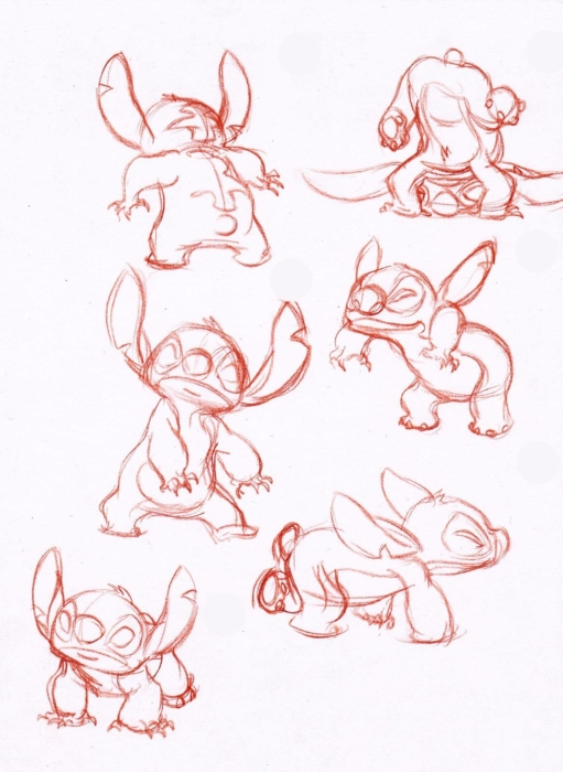 Stitch dessins et des images pour faire des croquis