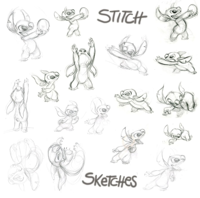 Stitch dessins et des images pour faire des croquis