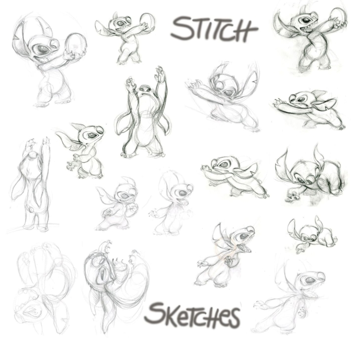 Desenhos e imagens Stitch para esboçar