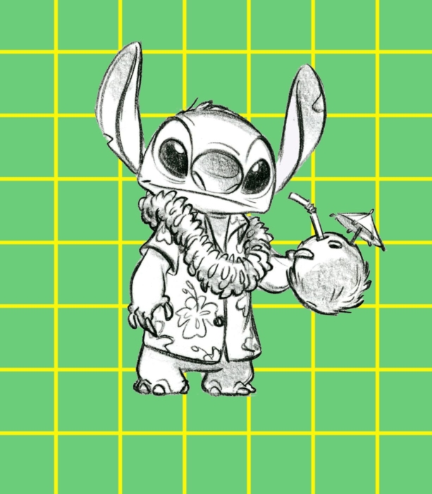 Desenhos e imagens Stitch para esboçar