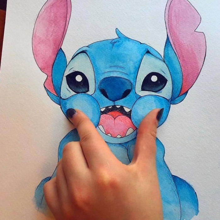 Stitch kresby a obrázky pro skicování