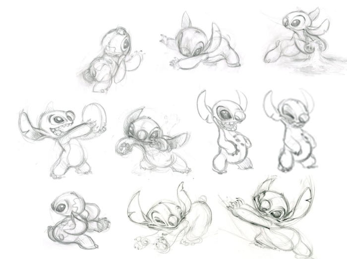Desenhos e imagens Stitch para esboçar