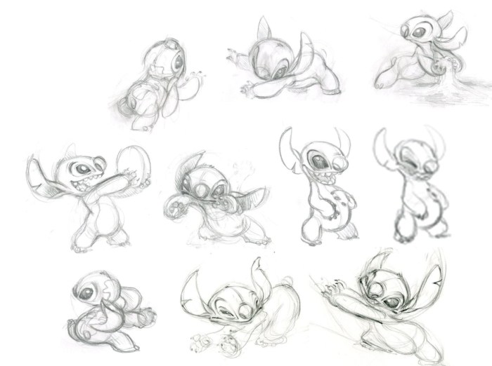 Stitch dessins et des images pour faire des croquis