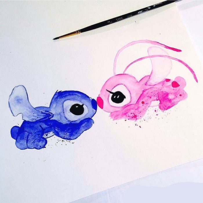 Stitch dessins et des images pour faire des croquis