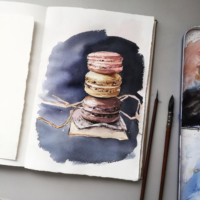 Dessins à l'aquarelle pour le croquis