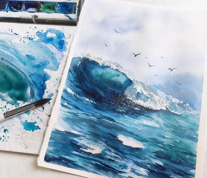 Desenhos em aquarela para desenhar