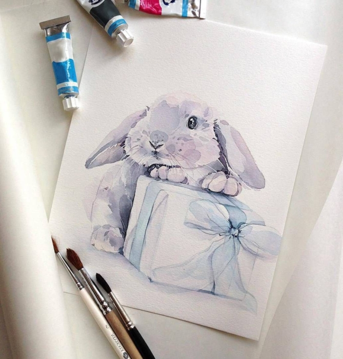 Desenhos em aquarela para desenhar