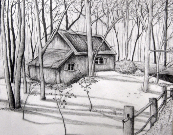 Pencil Drawings of Landscapes For Sketching
