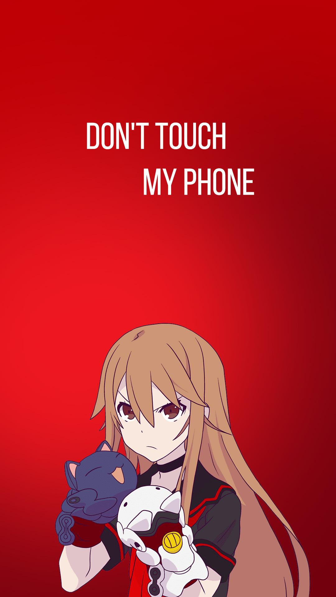 Dont Touch My Phone - Anime Girl Wallpaper Download