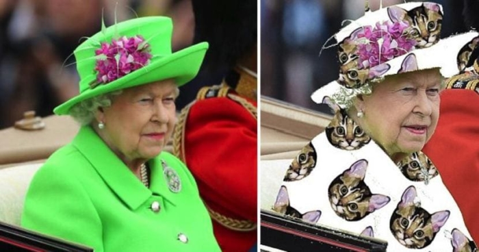 Śmieszne zdjęcia brytyjskiej królowej Elżbiety II 