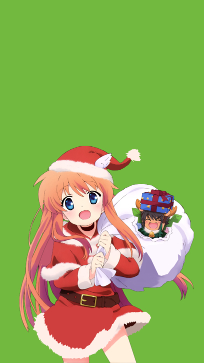 Anime vánoční tapety na telefon