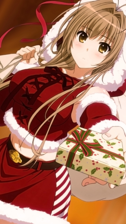 Anime świąteczne tapety na telefon