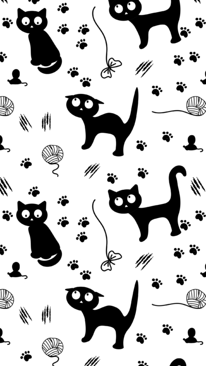 Fundos de tela para celular de gatos pretos 2k e 4k de graça