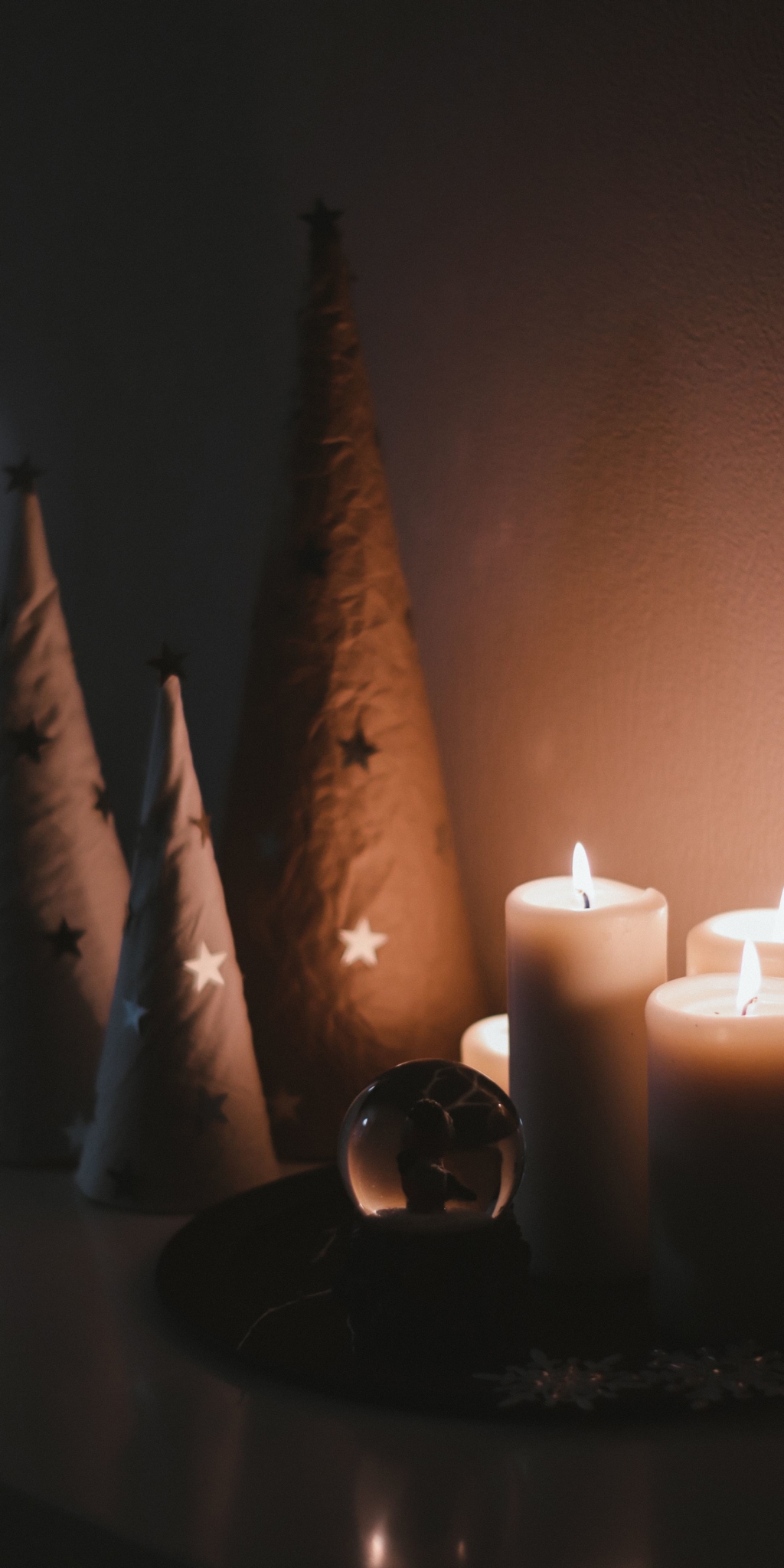 Fonds d'écran de téléphone de décorations et jouets de Noël