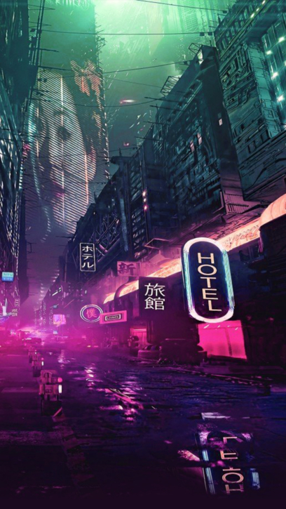Cyberpunk Handy-Hintergrundbilder 2k, 4k kostenlos