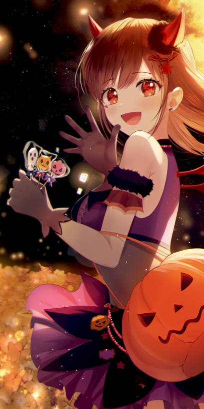 Fundo Imagem Fofa Para Papel De Parede De Halloween Do Anime