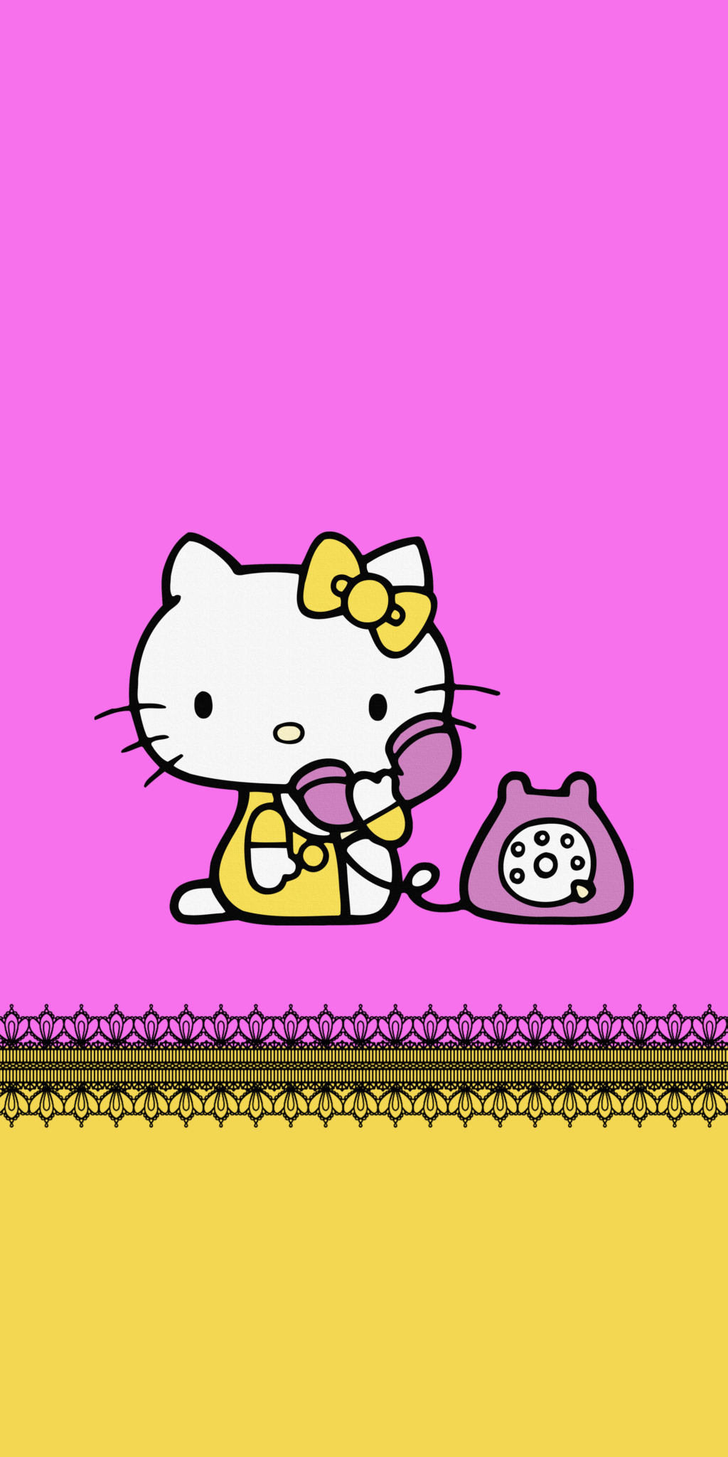 Обои на телефон hello kitty