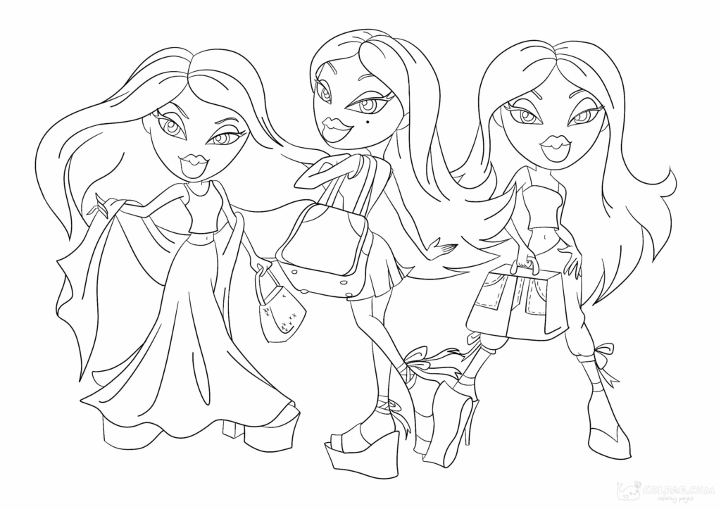 Bratz Dolls Coloring Pages