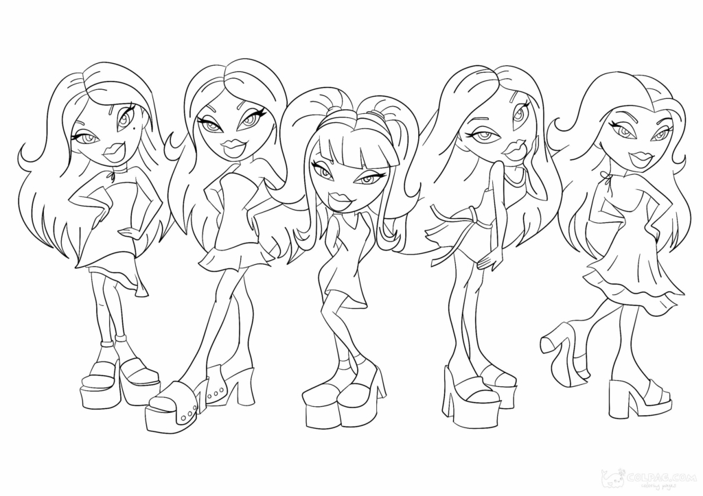 Bratz Dolls Coloring Pages