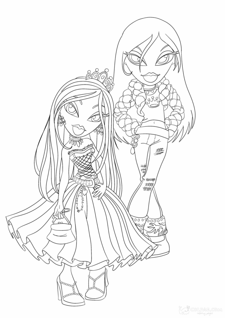 Bratz Dolls Coloring Pages