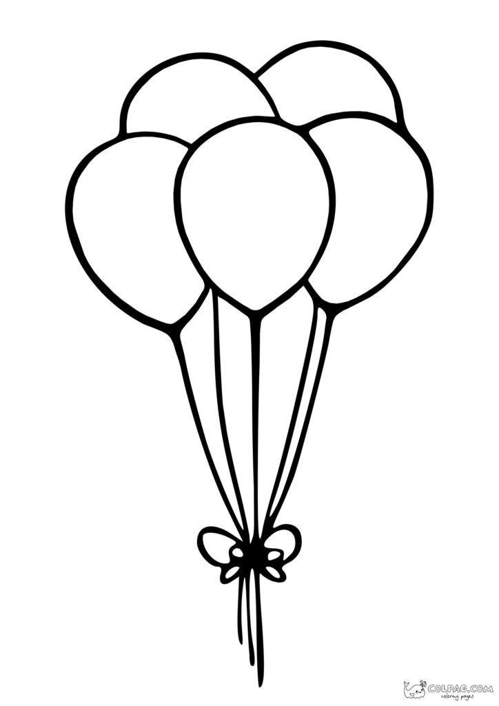 Printable Coloring Pages of Balloons