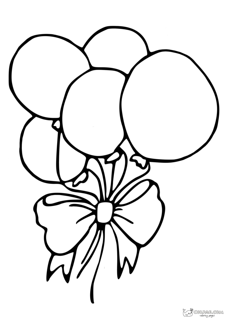 Desenhos de balões para colorir
