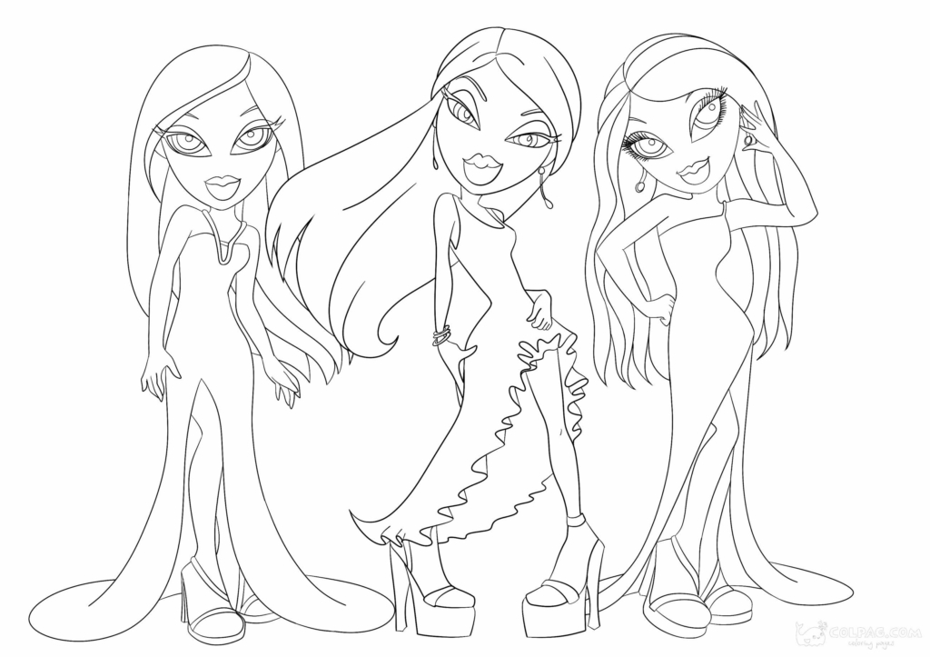 Bratz Dolls Coloring Pages