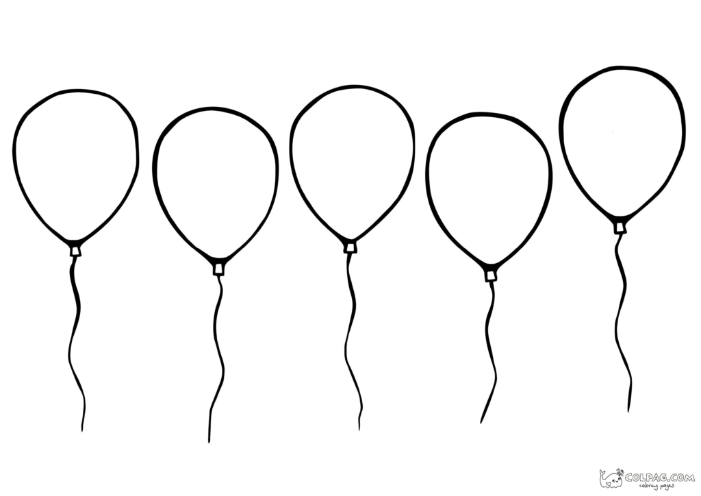 Kolorowanki z balonami do druku