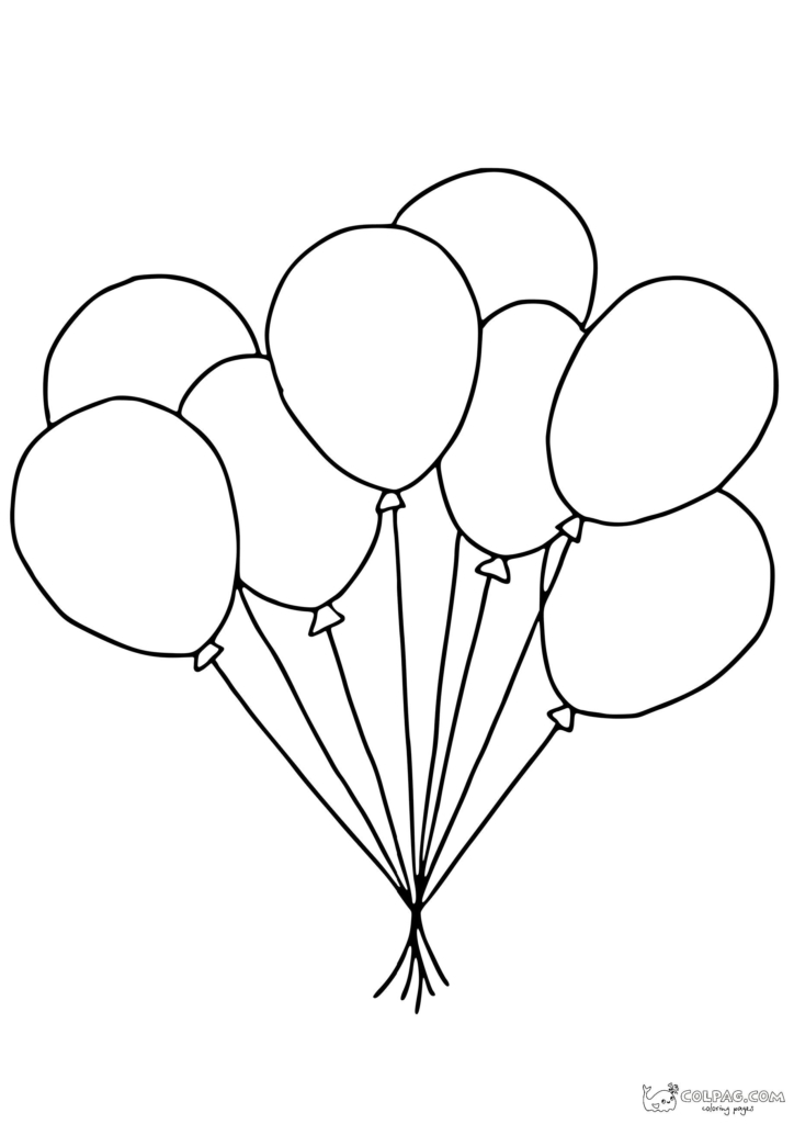 Раскраски воздушных шариков