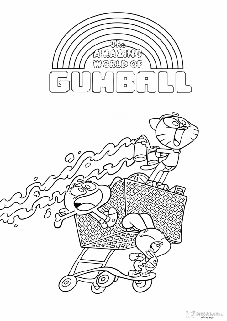 Desenhos para colorir de O Incrível Mundo de Gumball