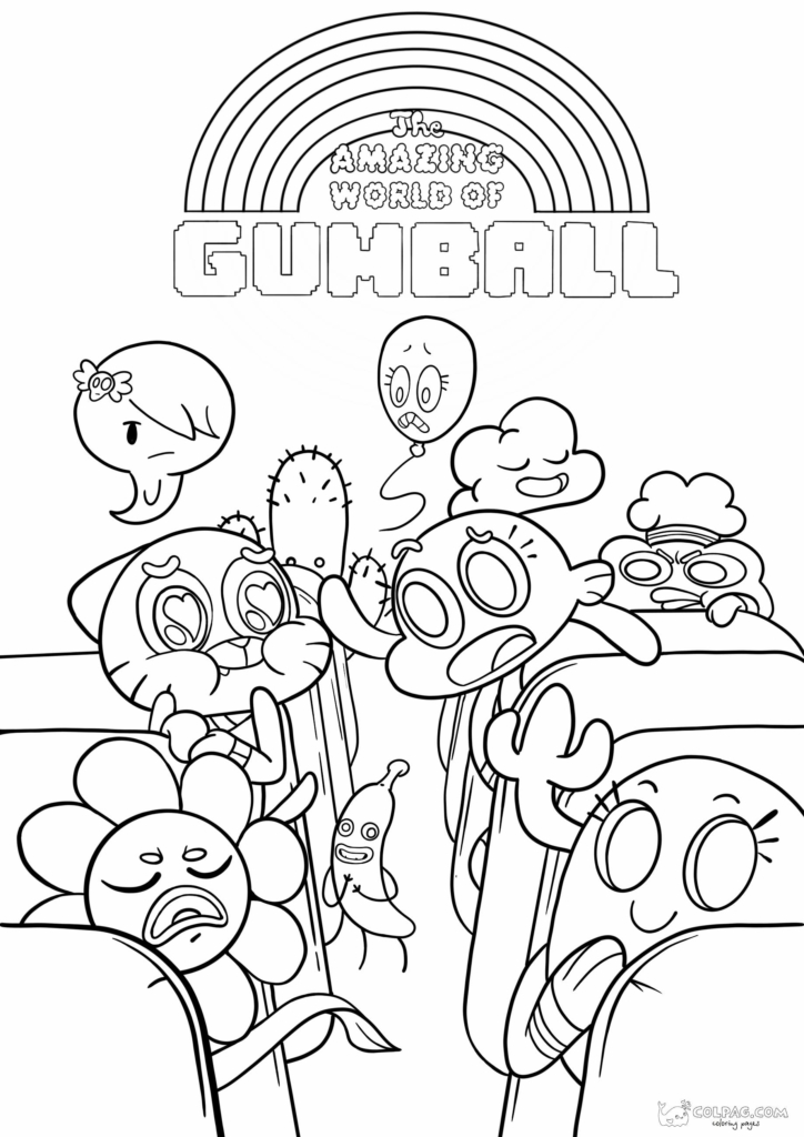 Coloring Pages of The Amazing World of Gumball